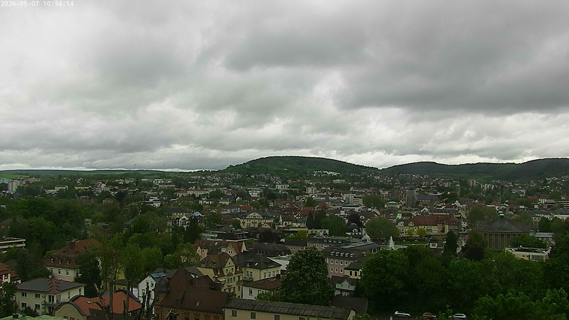 Archiv Foto Webcam Blick auf Bad Kissingen