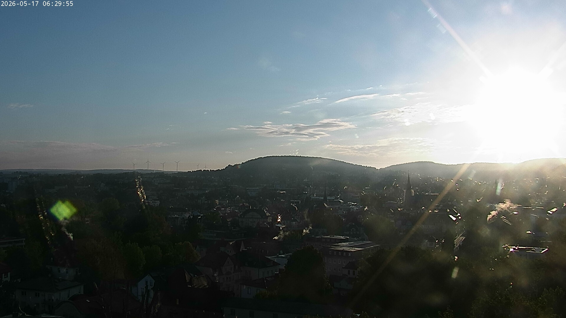 Archiv Foto Webcam Blick auf Bad Kissingen