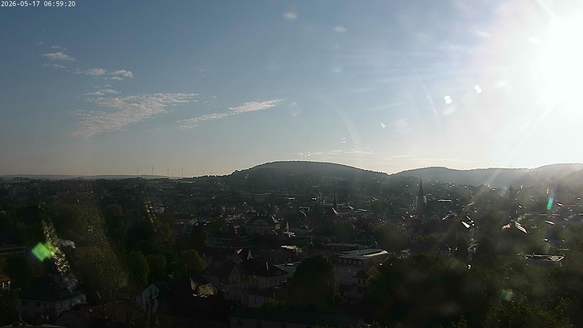 Archiv Foto Webcam Blick auf Bad Kissingen