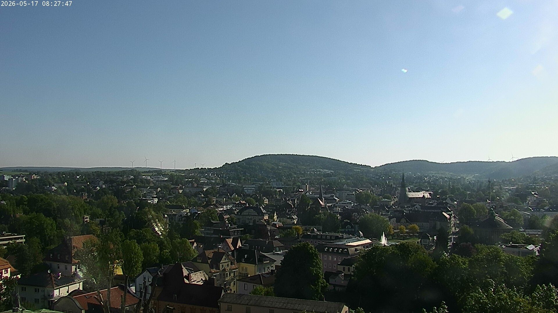 Archiv Foto Webcam Blick auf Bad Kissingen