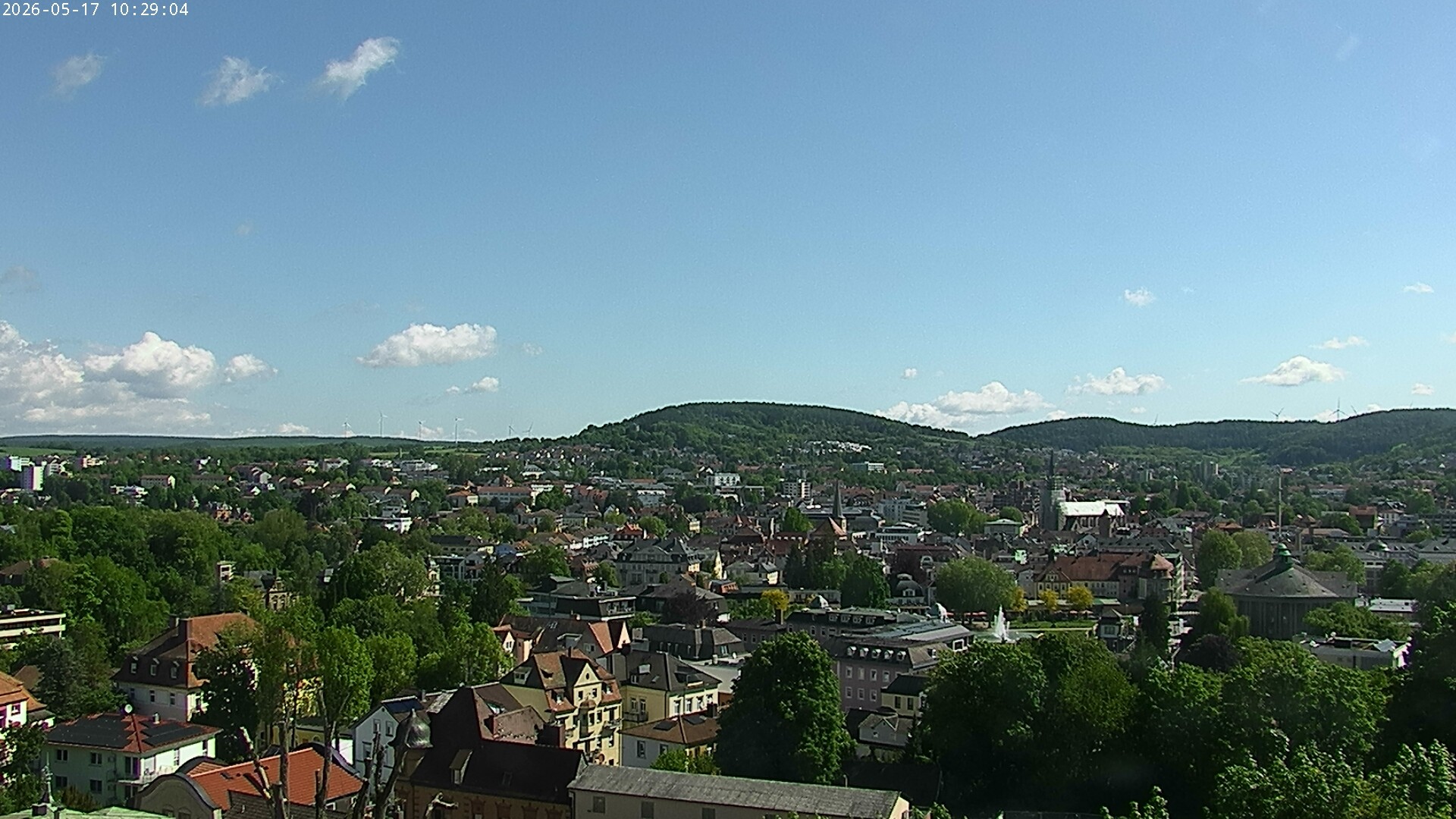 Archiv Foto Webcam Blick auf Bad Kissingen