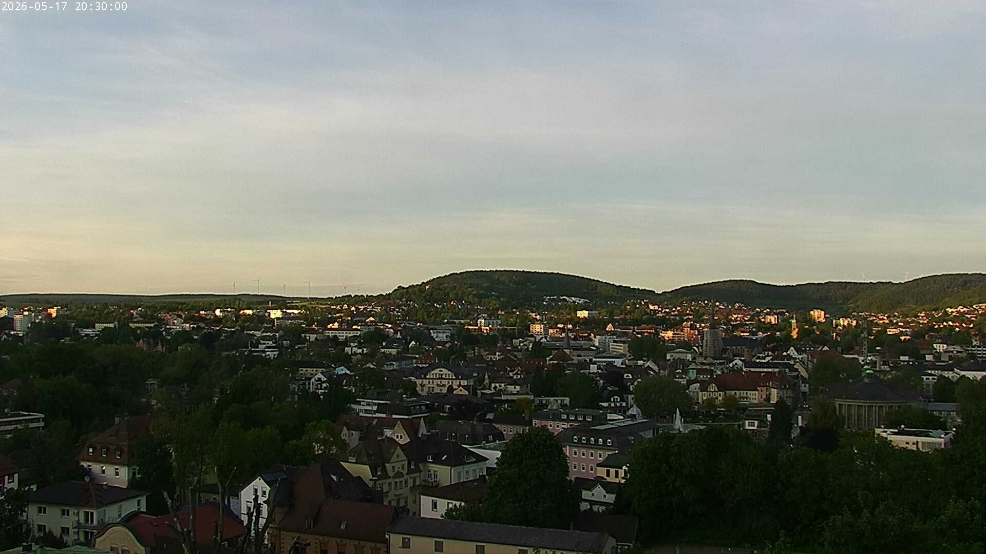 Archiv Foto Webcam Blick auf Bad Kissingen