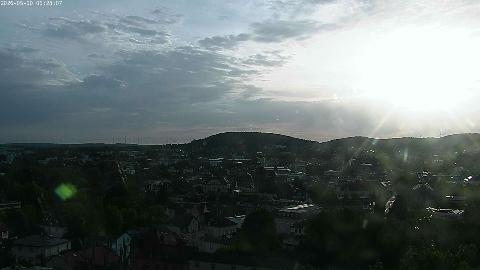 Archiv Foto Webcam Blick auf Bad Kissingen