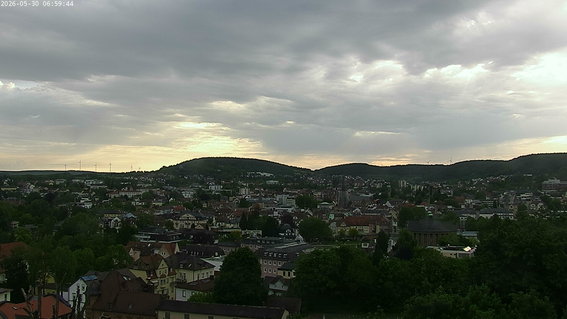 Archiv Foto Webcam Blick auf Bad Kissingen