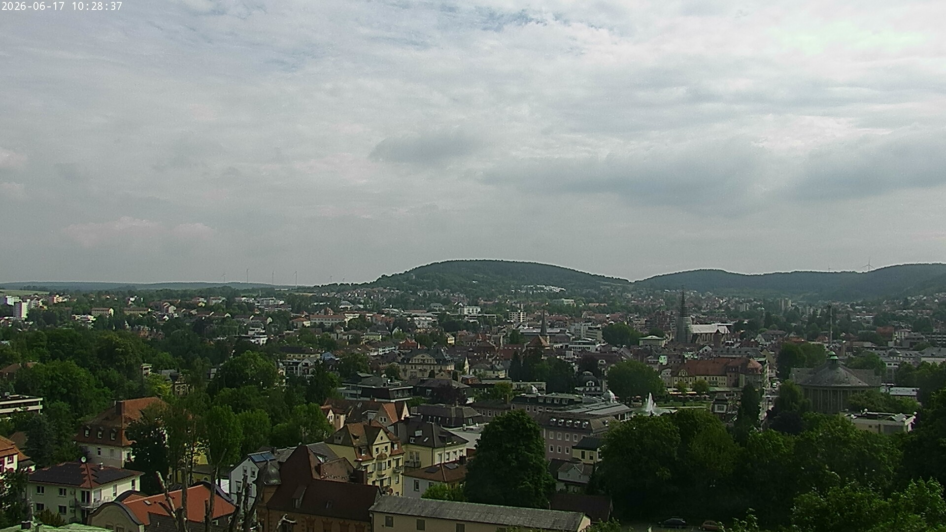 Archiv Foto Webcam Blick auf Bad Kissingen