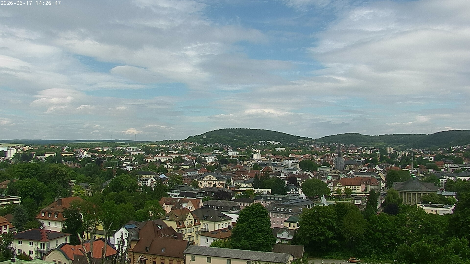 Archiv Foto Webcam Blick auf Bad Kissingen