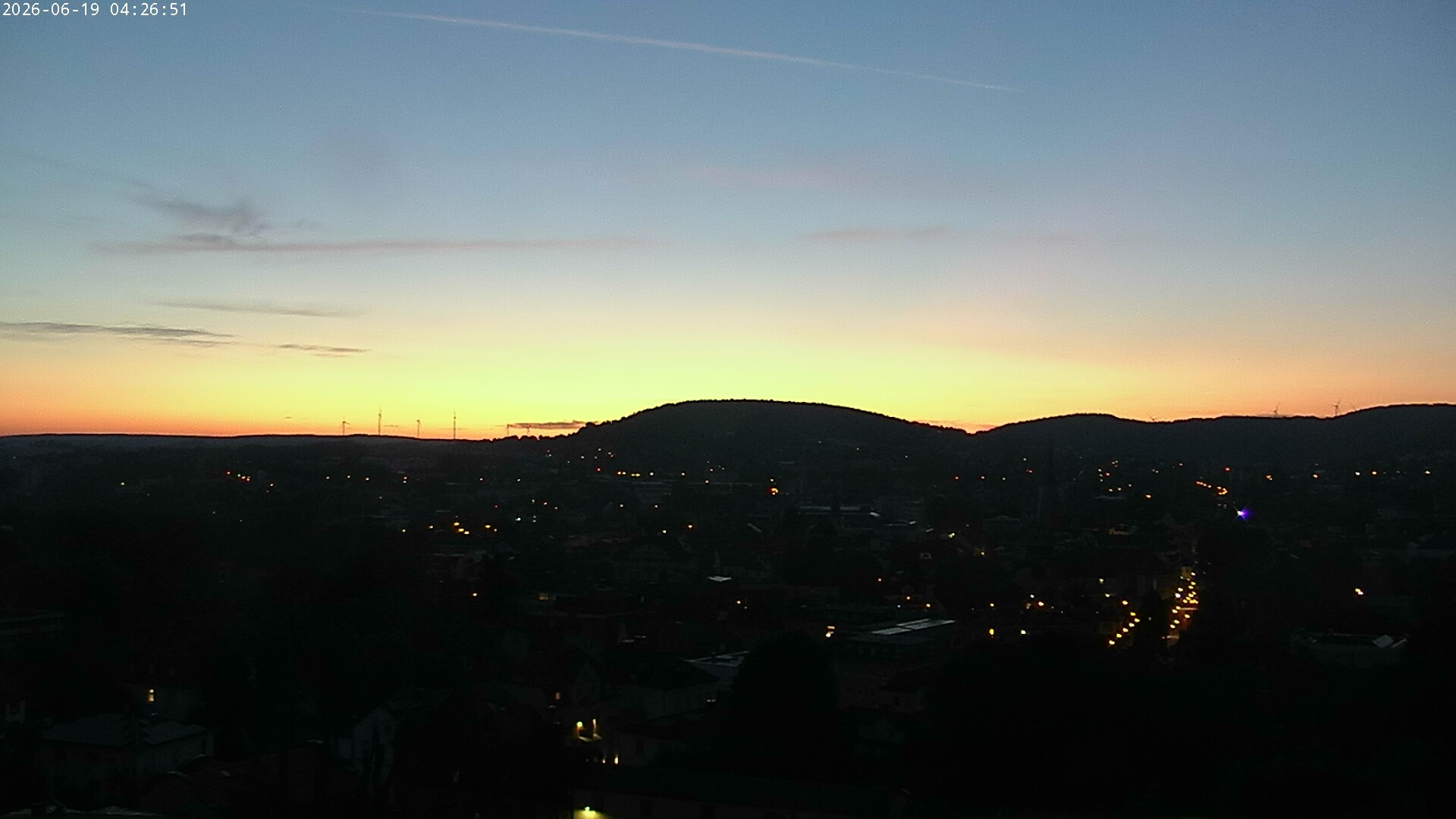 Archiv Foto Webcam Blick auf Bad Kissingen