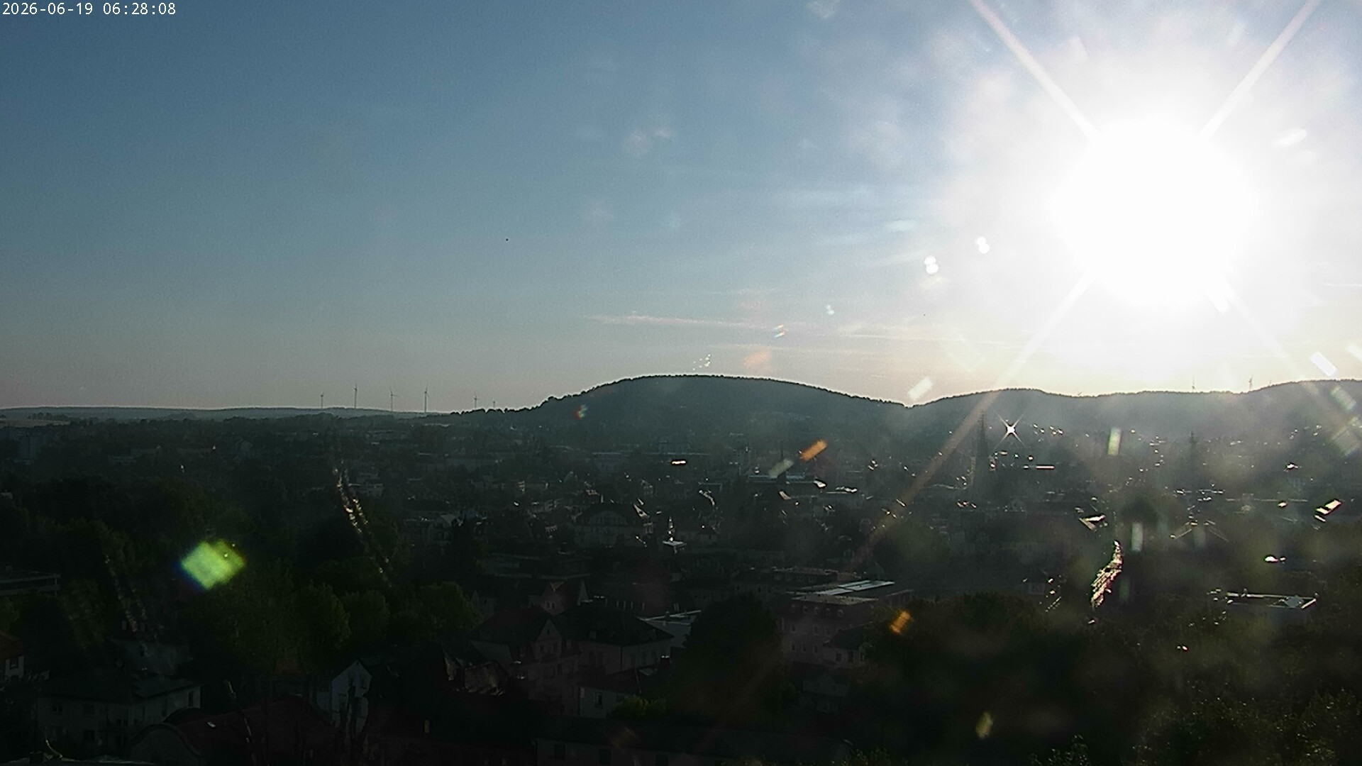 Archiv Foto Webcam Blick auf Bad Kissingen