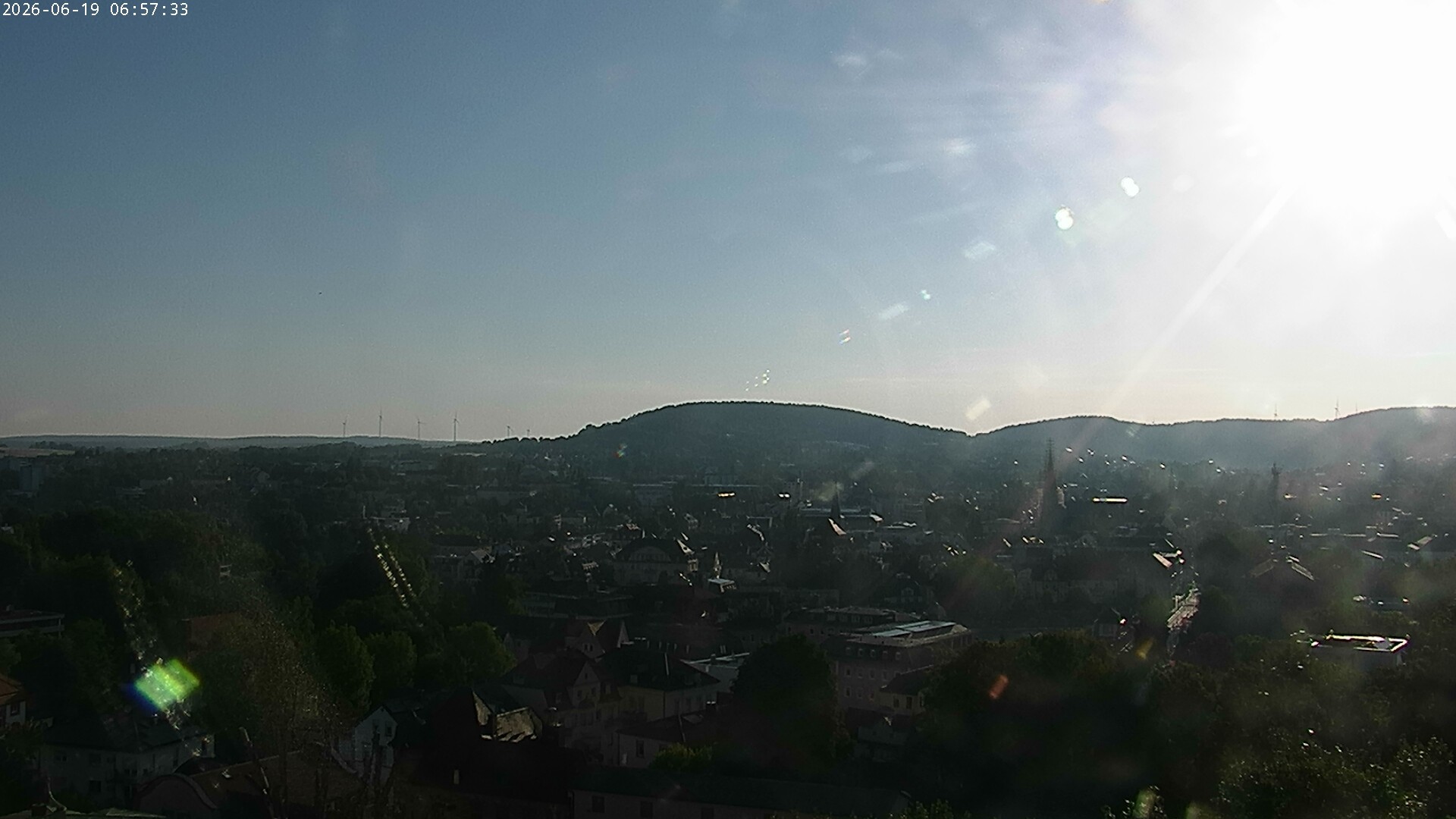 Archiv Foto Webcam Blick auf Bad Kissingen