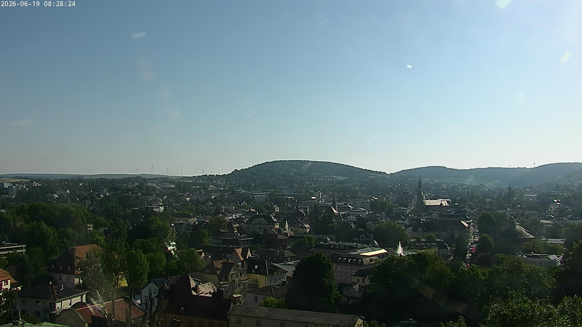 Archiv Foto Webcam Blick auf Bad Kissingen