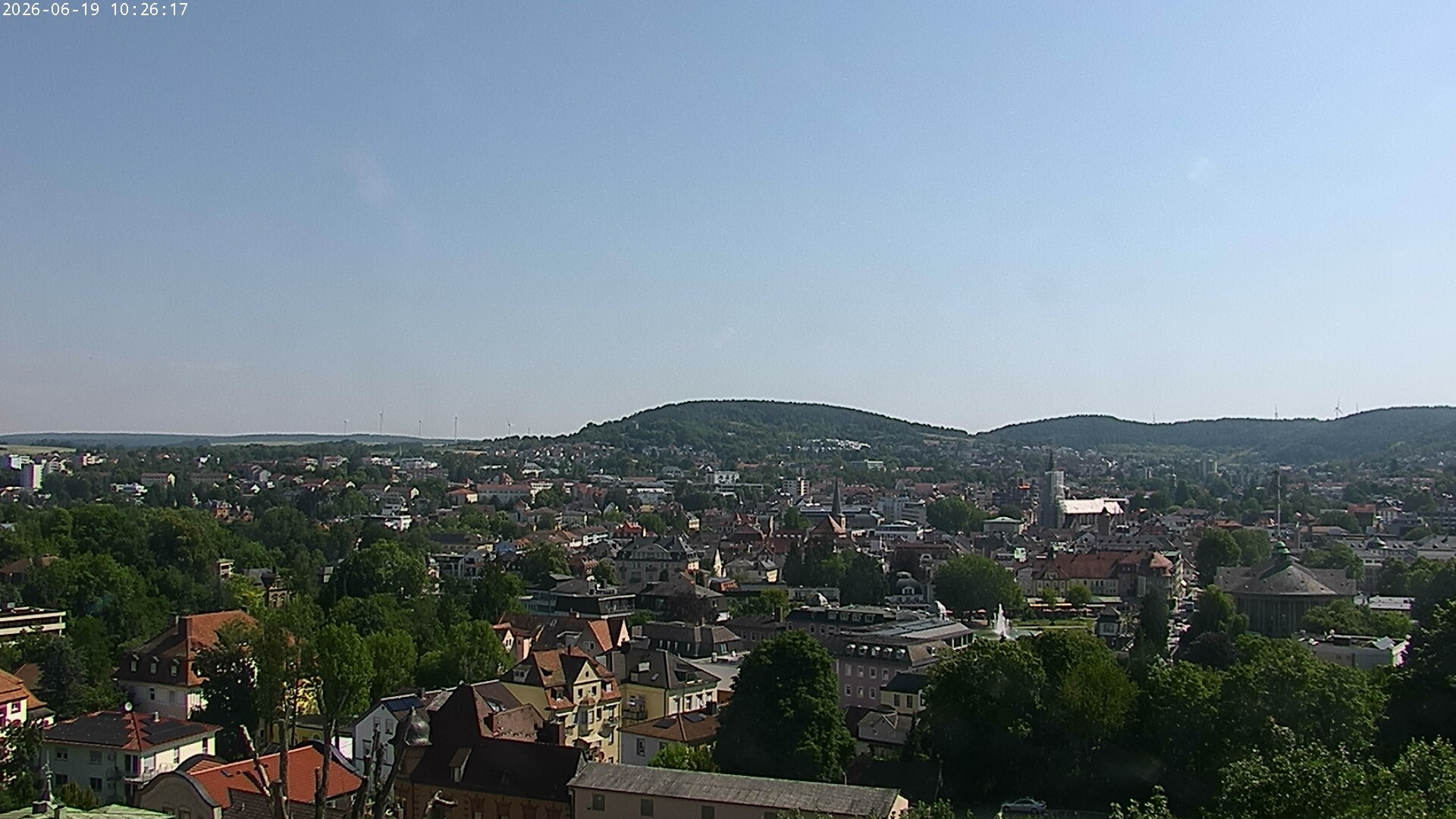 Archiv Foto Webcam Blick auf Bad Kissingen