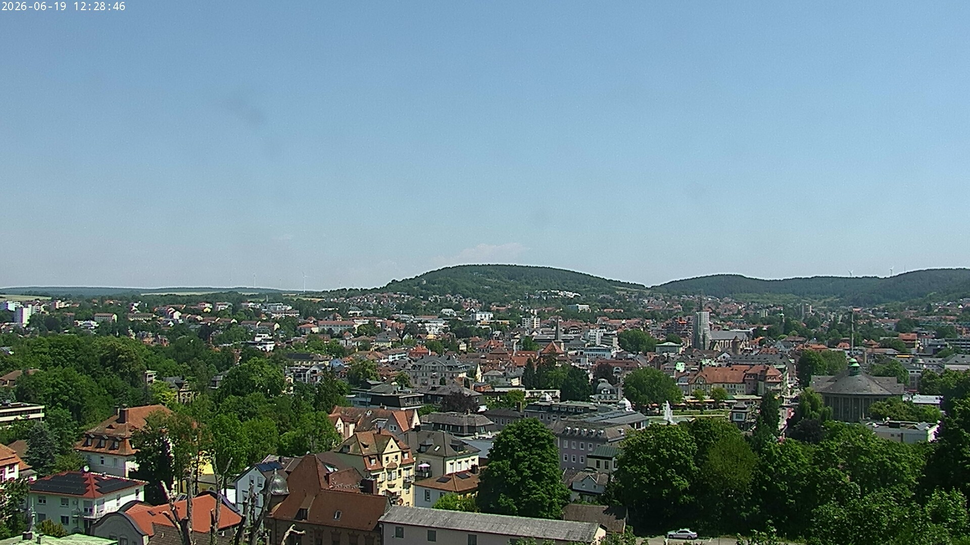 Archiv Foto Webcam Blick auf Bad Kissingen