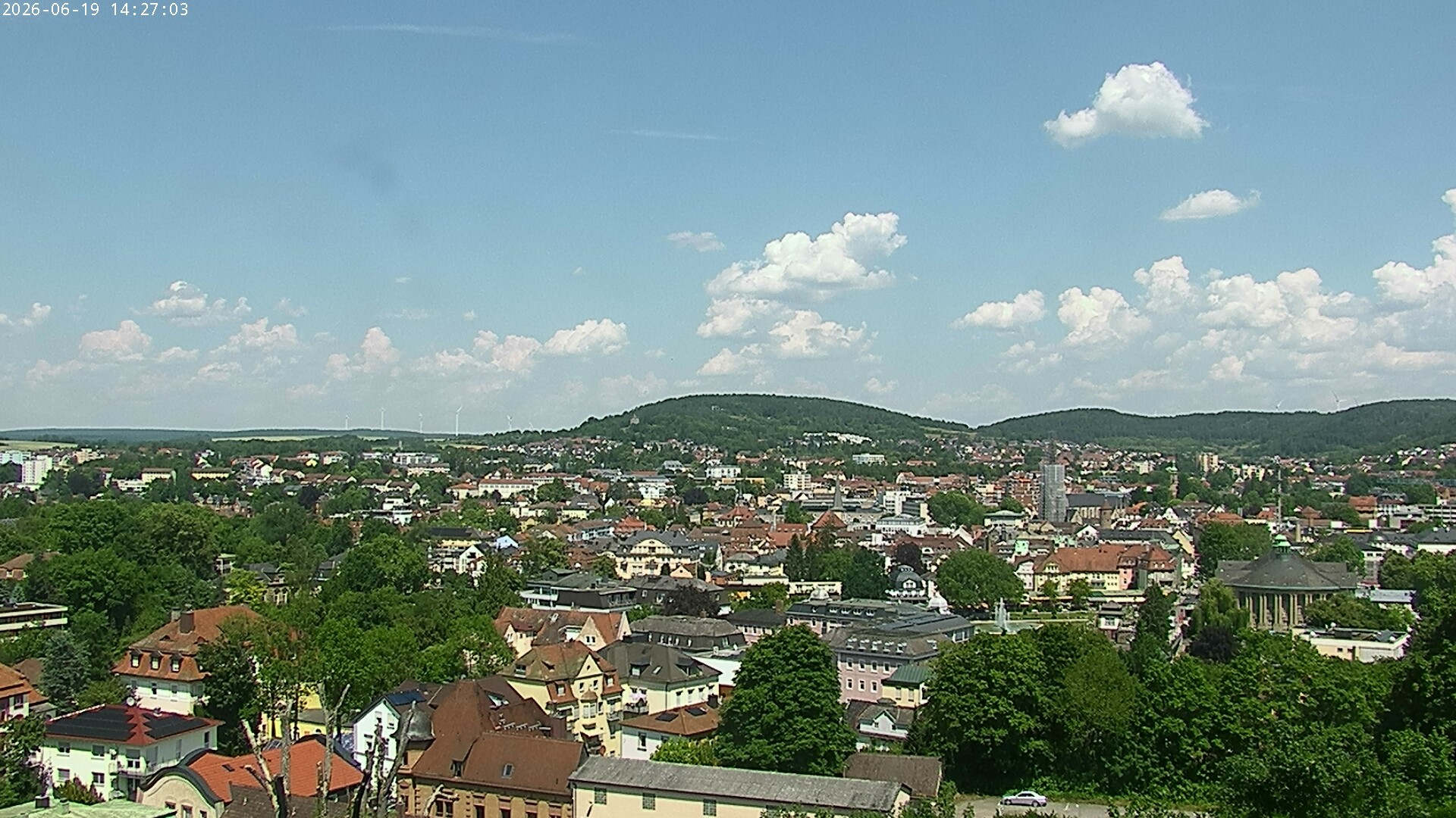 Archiv Foto Webcam Blick auf Bad Kissingen