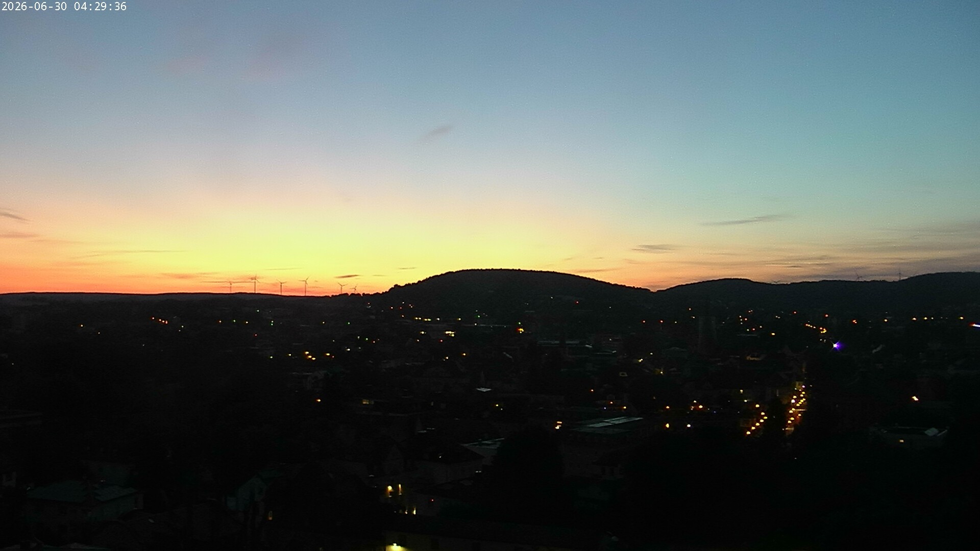 Archiv Foto Webcam Blick auf Bad Kissingen