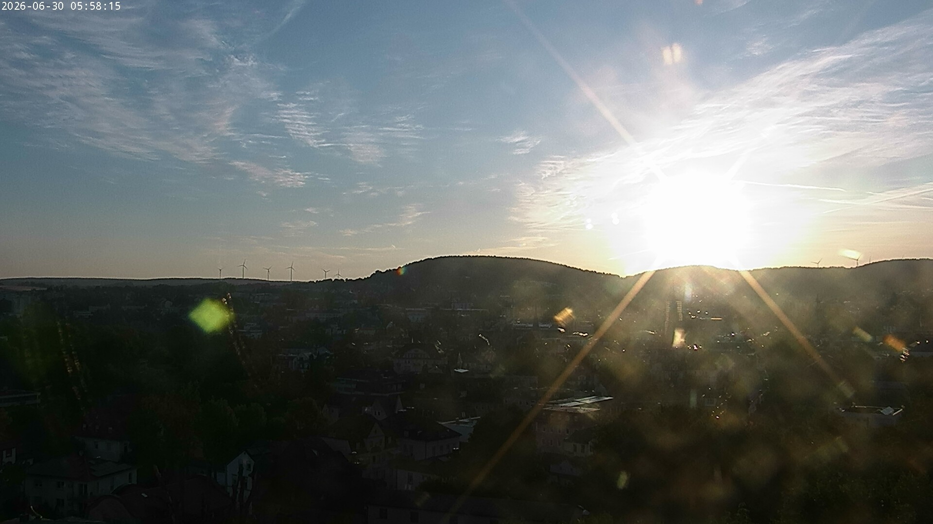Archiv Foto Webcam Blick auf Bad Kissingen