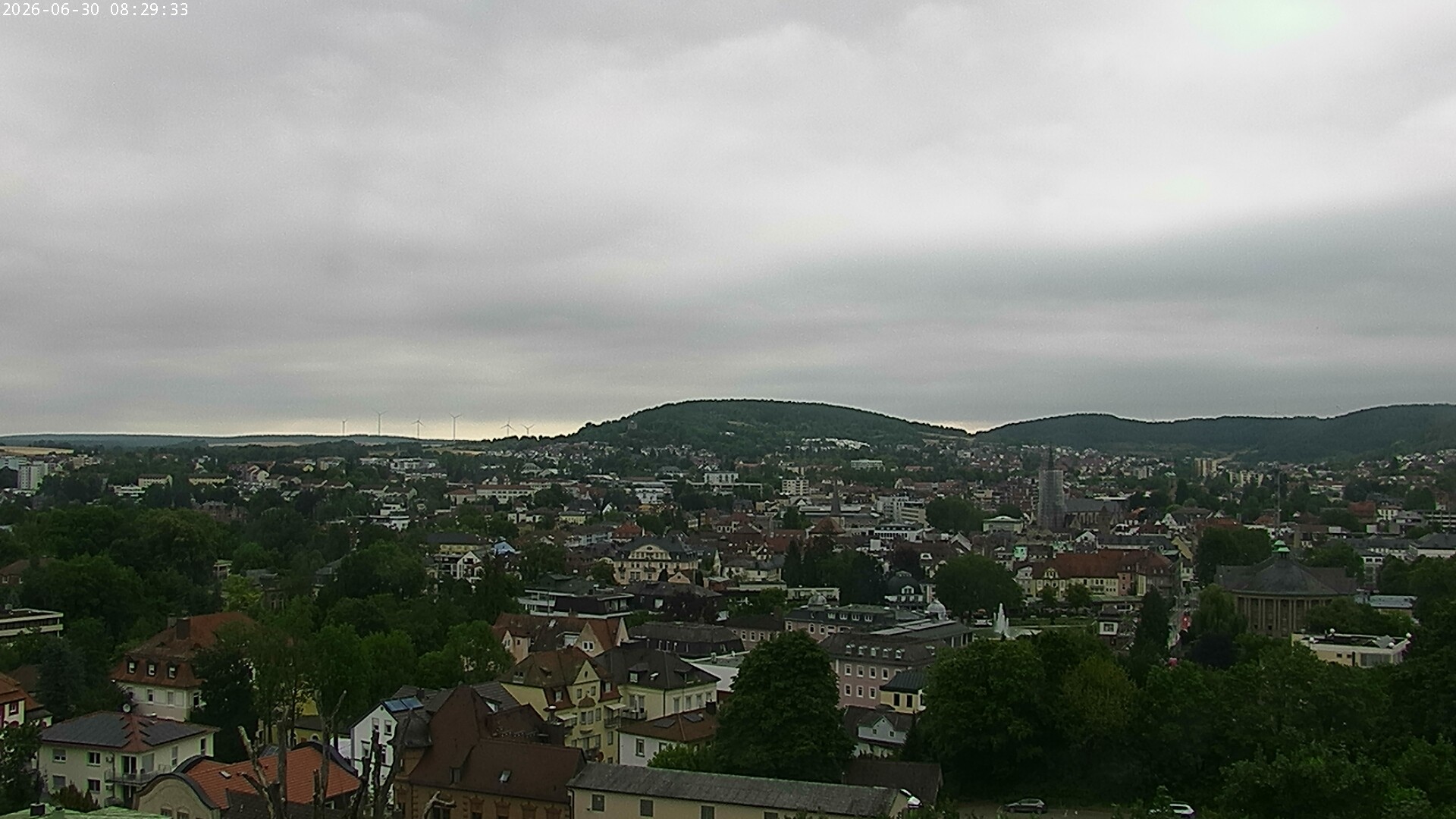 Archiv Foto Webcam Blick auf Bad Kissingen