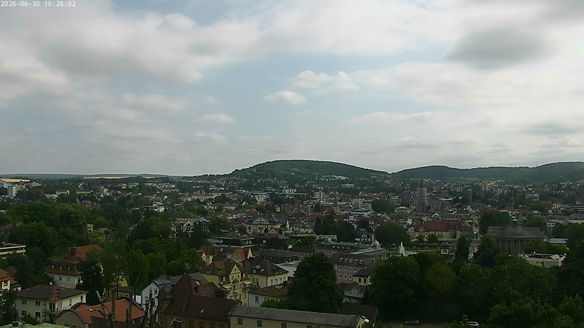 Archiv Foto Webcam Blick auf Bad Kissingen