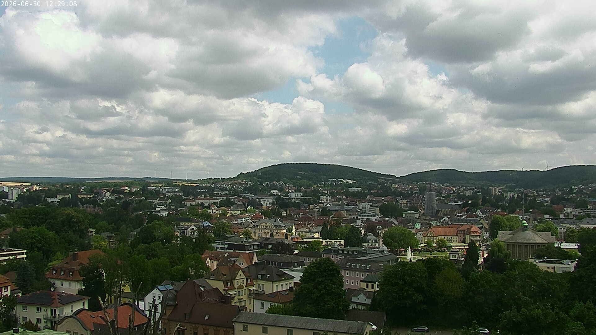 Archiv Foto Webcam Blick auf Bad Kissingen