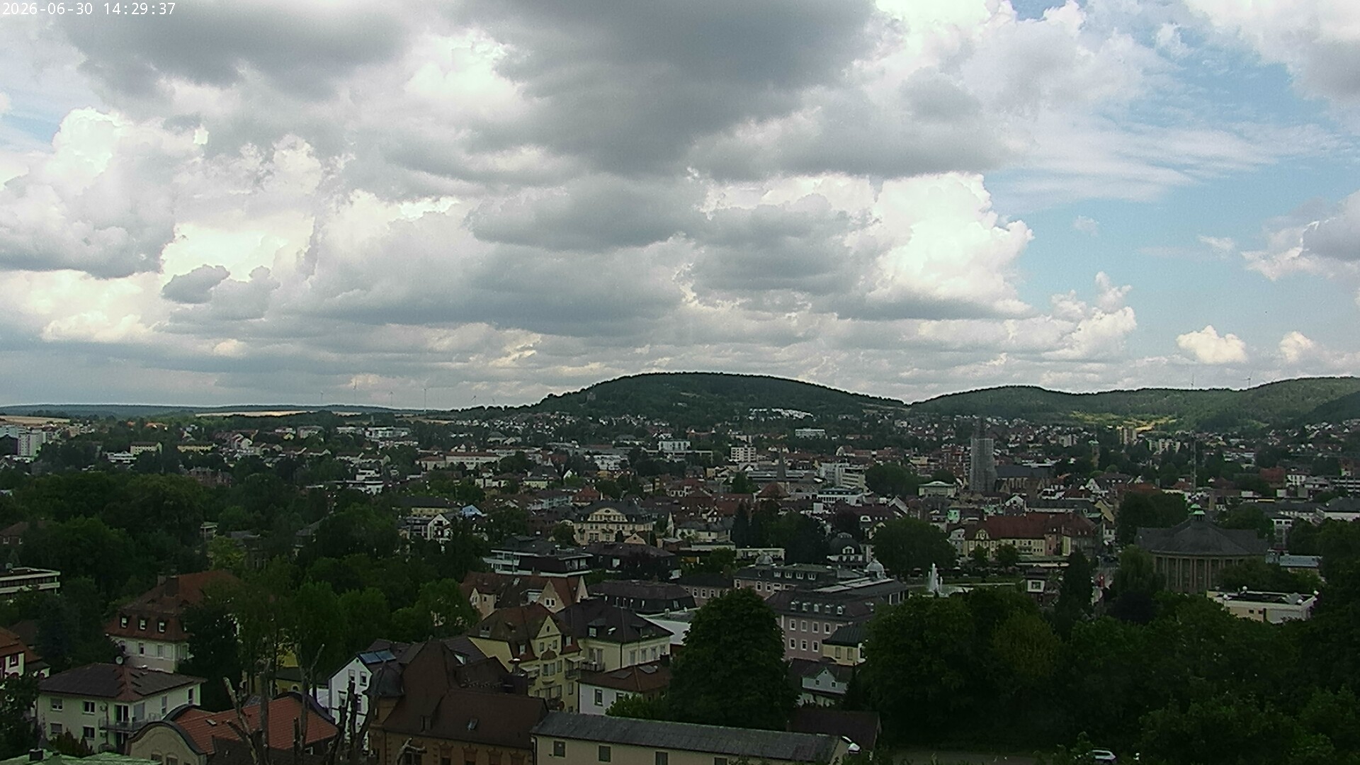 Archiv Foto Webcam Blick auf Bad Kissingen