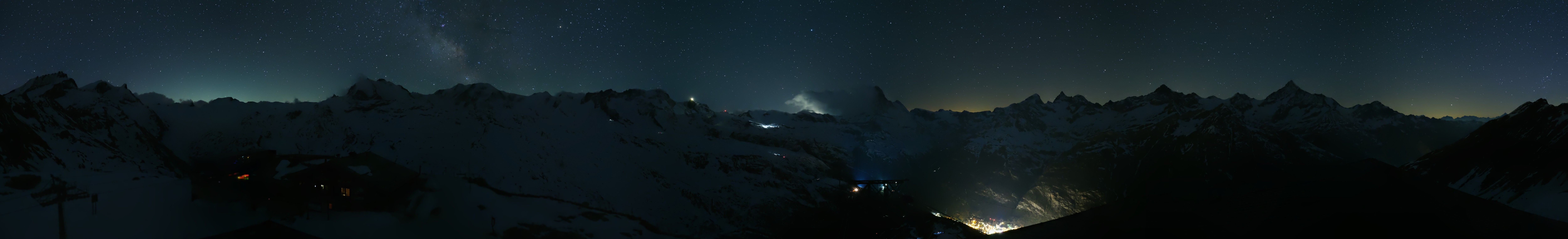 Archived image Webcam Panoramic view from Rothorn
