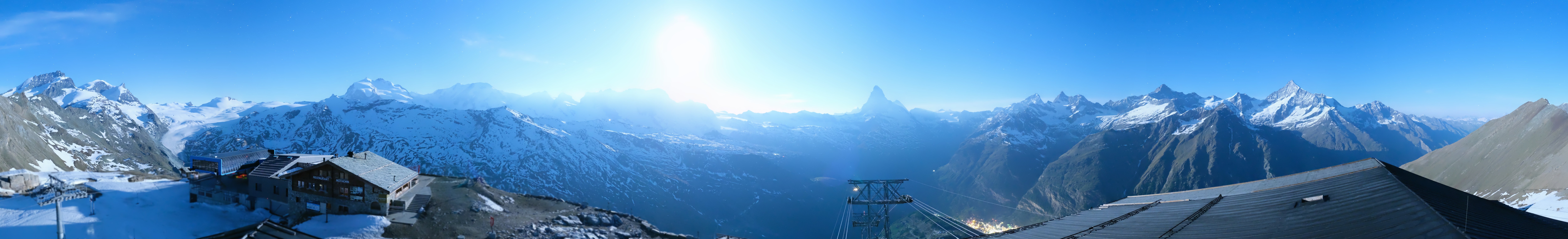 Archived image Webcam Panoramic view from Rothorn