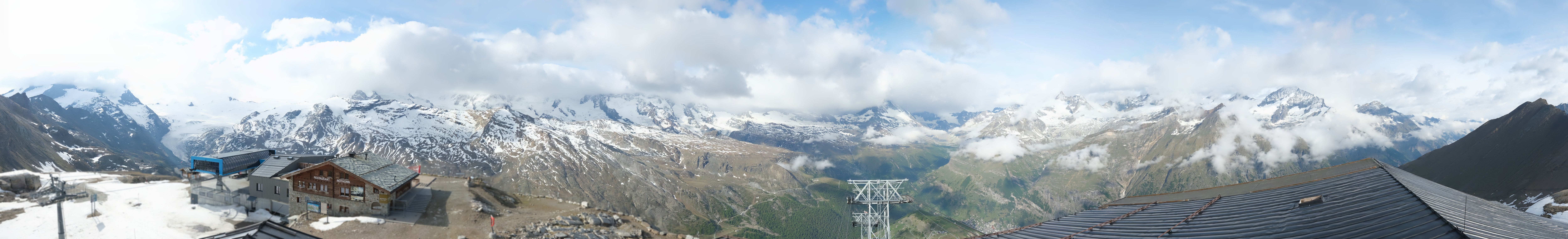 Archiv Foto Webcam Panoramablick vom Rothorn