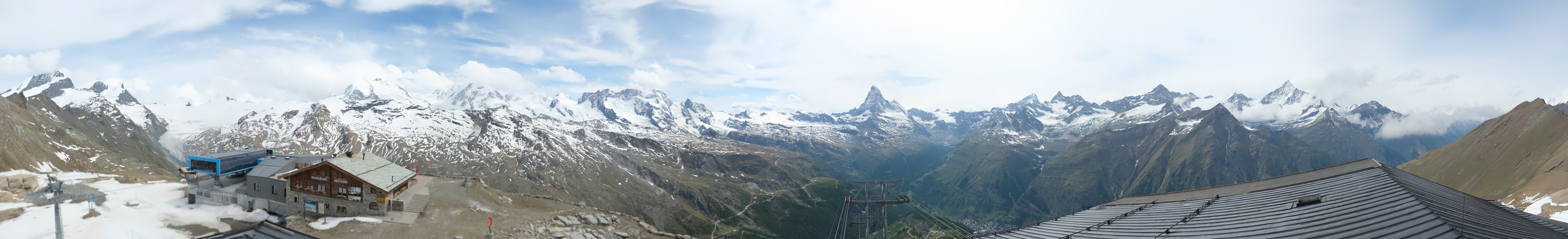 Archiv Foto Webcam Panoramablick vom Rothorn
