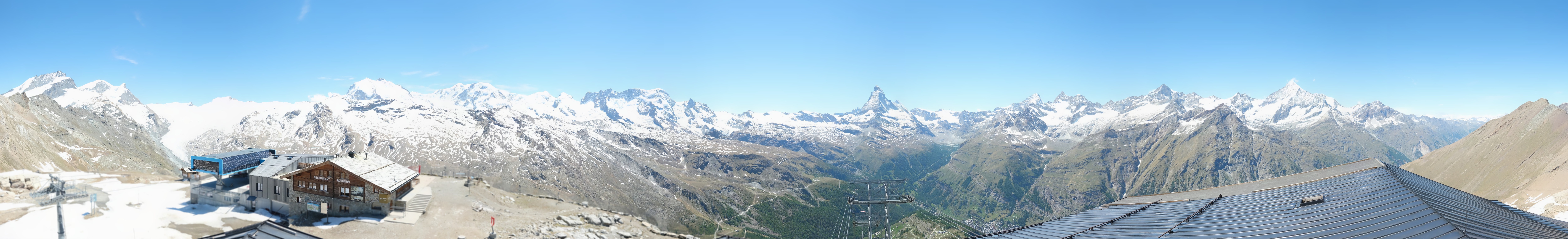 Archived image Webcam Panoramic view from Rothorn