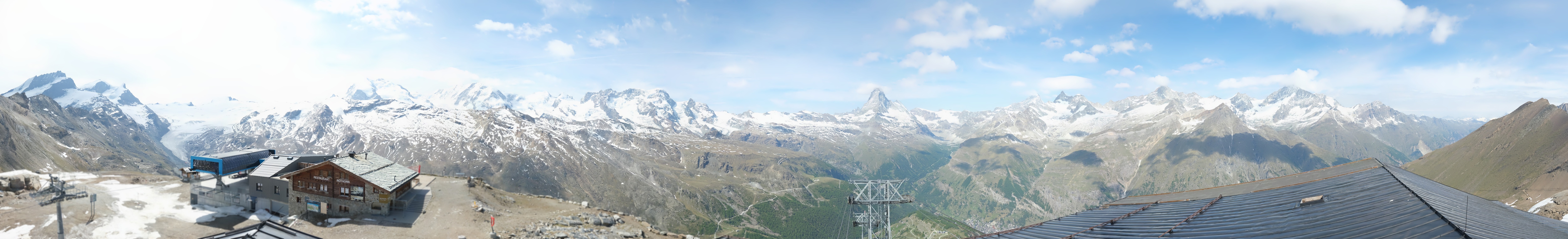 Archived image Webcam Panoramic view from Rothorn