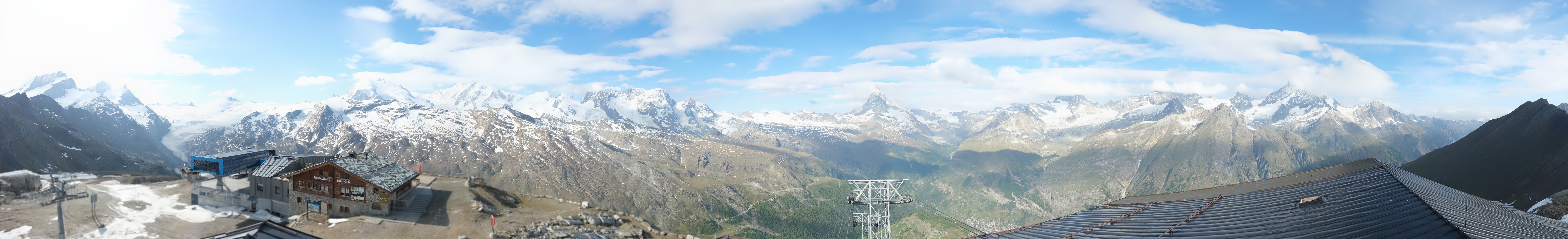 Archiv Foto Webcam Panoramablick vom Rothorn