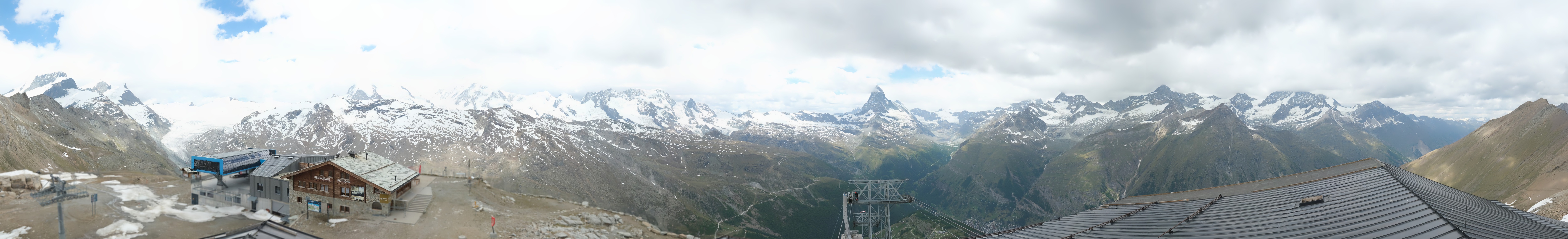 Archiv Foto Webcam Panoramablick vom Rothorn