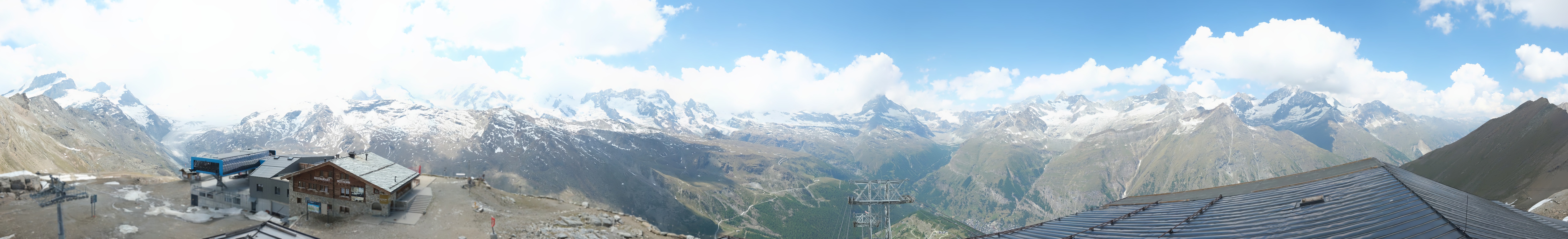 Archiv Foto Webcam Panoramablick vom Rothorn