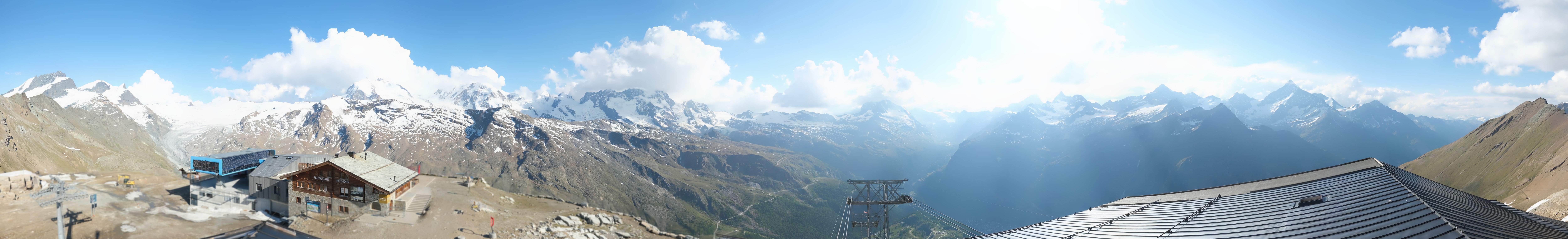 Archiv Foto Webcam Panoramablick vom Rothorn