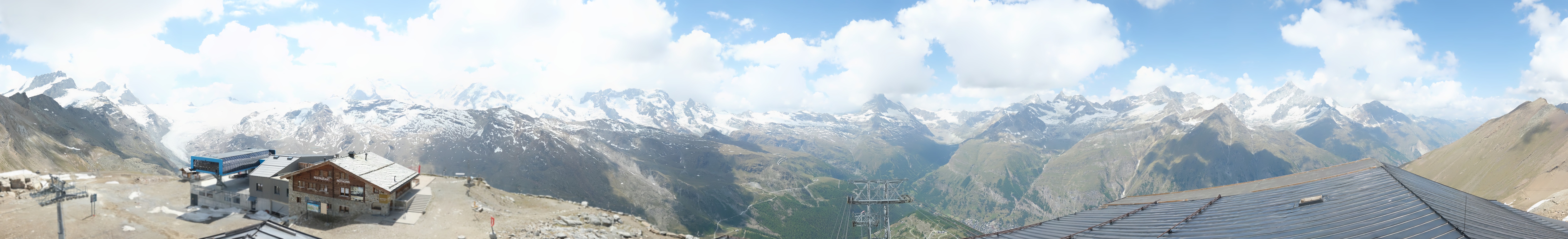 Archiv Foto Webcam Panoramablick vom Rothorn