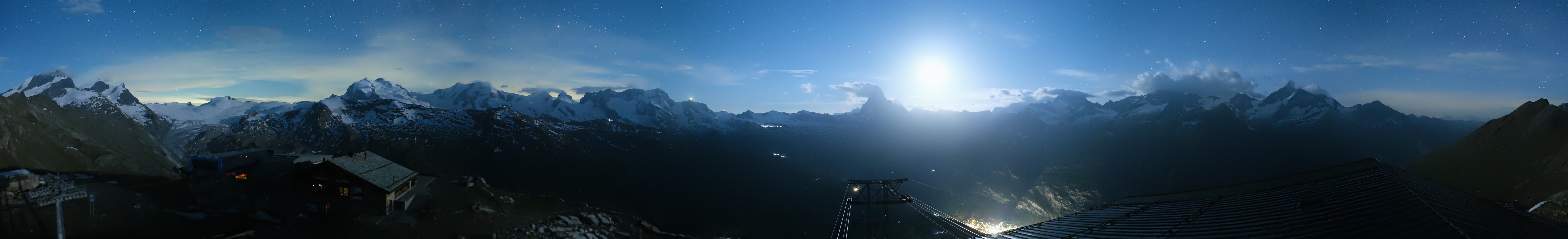 Archived image Webcam Panoramic view from Rothorn