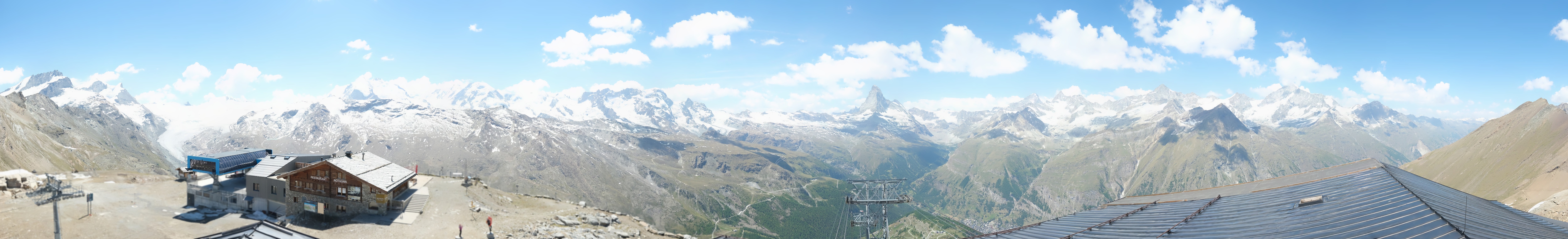 Archiv Foto Webcam Panoramablick vom Rothorn
