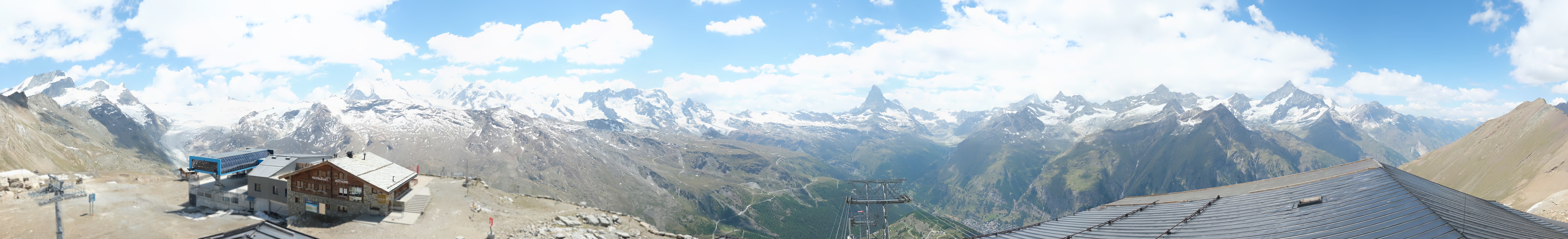 Archiv Foto Webcam Panoramablick vom Rothorn