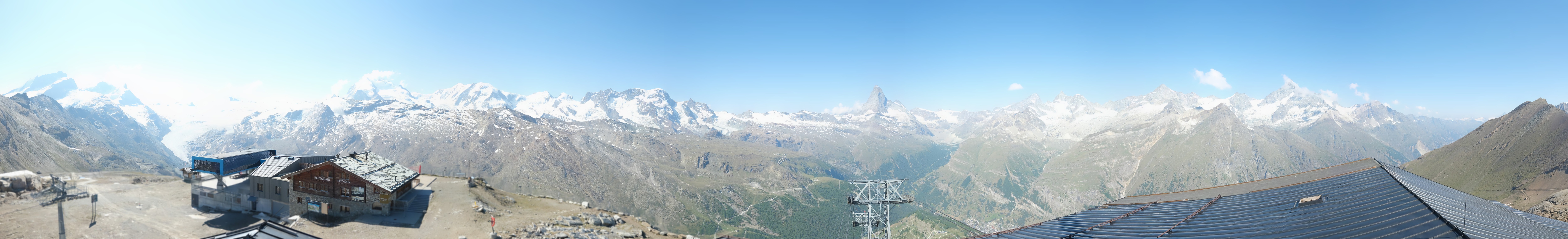 Archiv Foto Webcam Panoramablick vom Rothorn