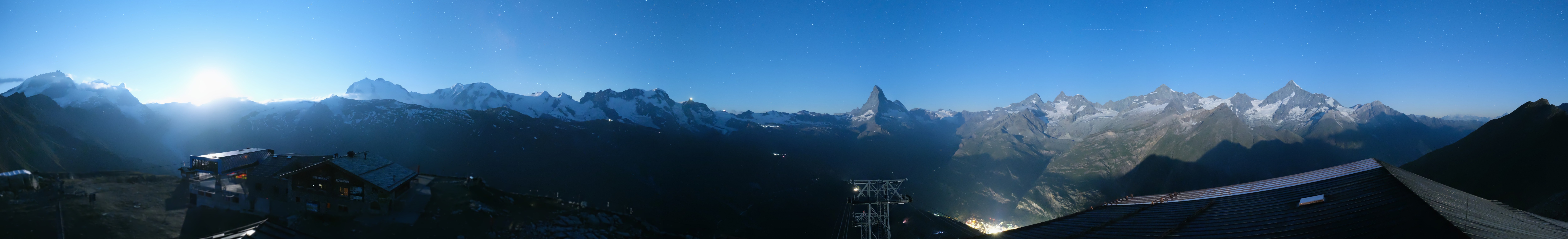 Archiv Foto Webcam Panoramablick vom Rothorn