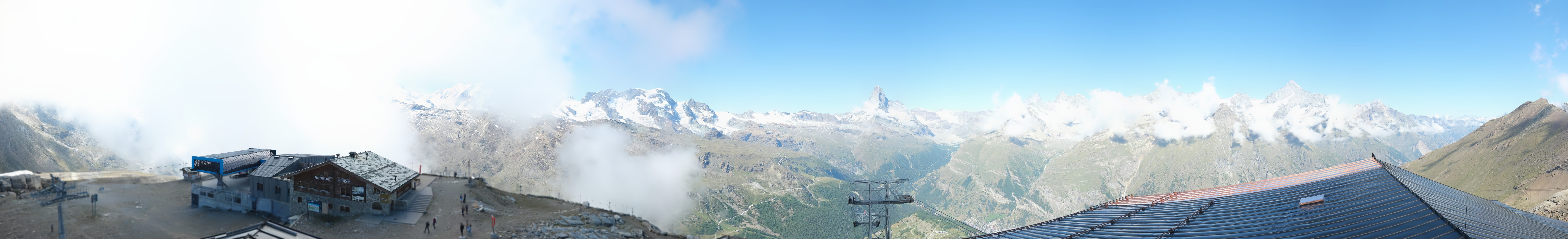 Archiv Foto Webcam Panoramablick vom Rothorn