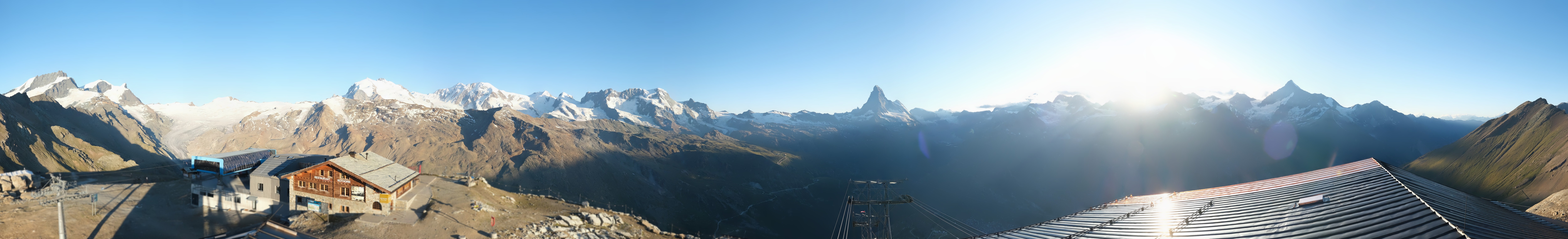 Archiv Foto Webcam Panoramablick vom Rothorn