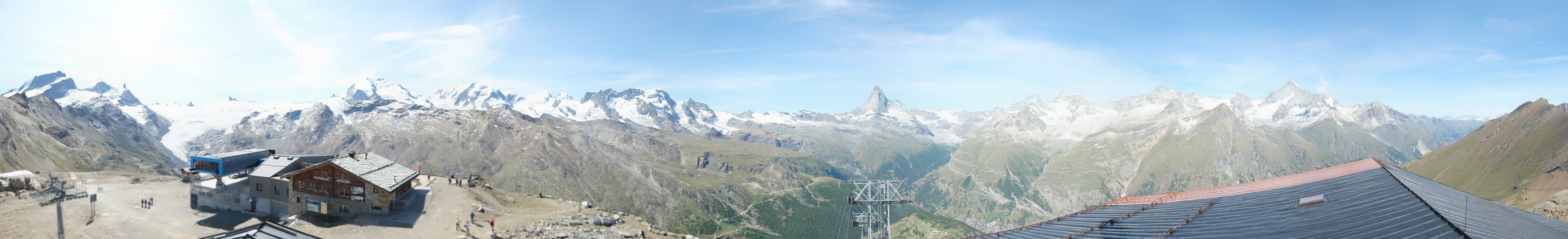 Archived image Webcam Panoramic view from Rothorn