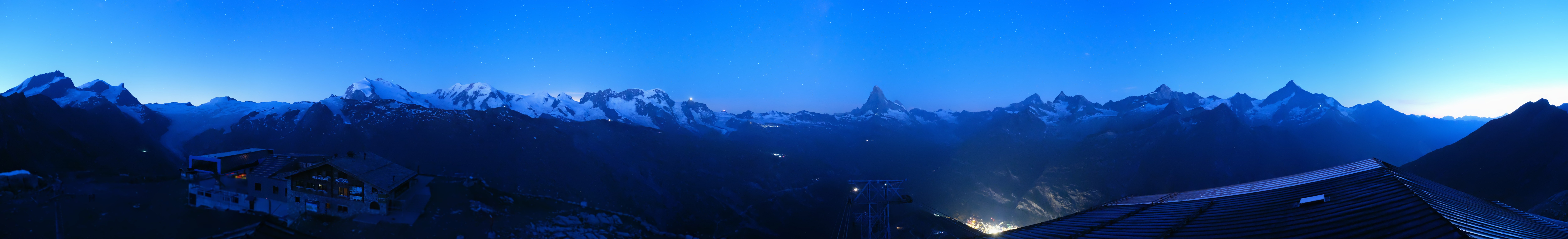 Archiv Foto Webcam Panoramablick vom Rothorn