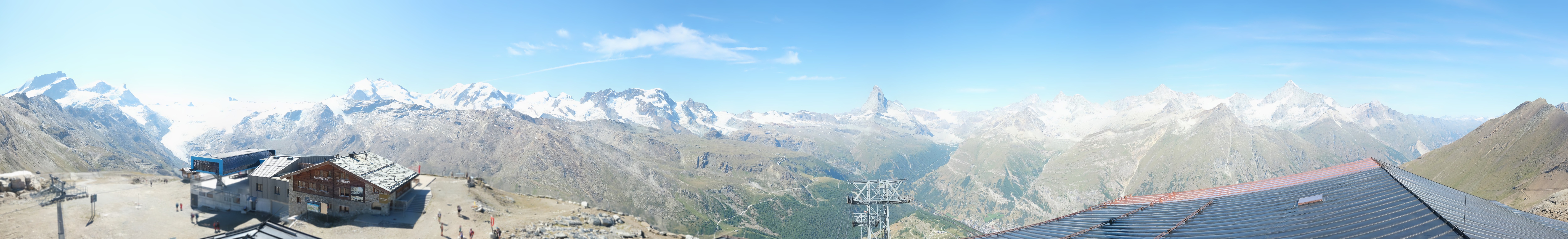 Archiv Foto Webcam Panoramablick vom Rothorn