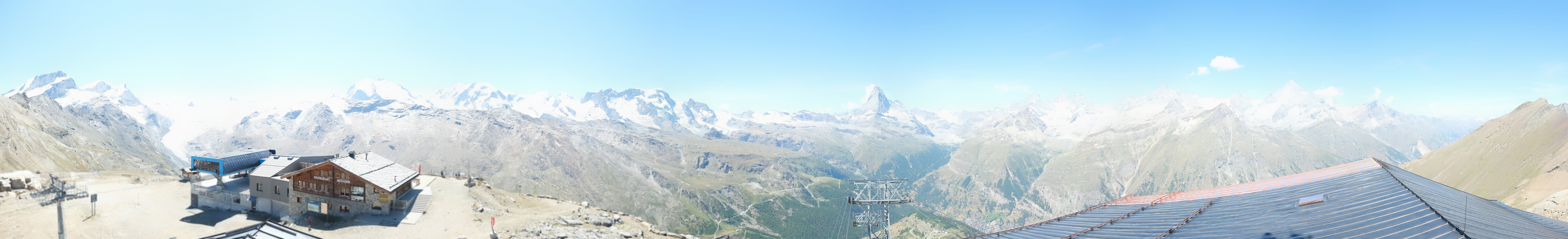 Archiv Foto Webcam Panoramablick vom Rothorn
