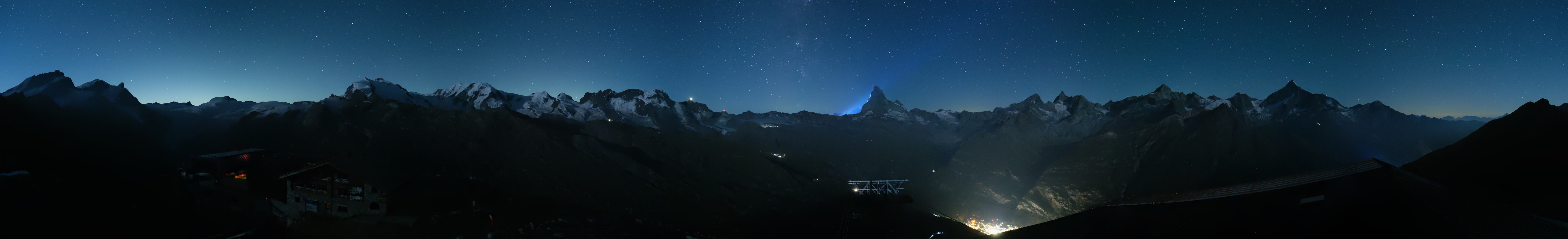 Archiv Foto Webcam Panoramablick vom Rothorn