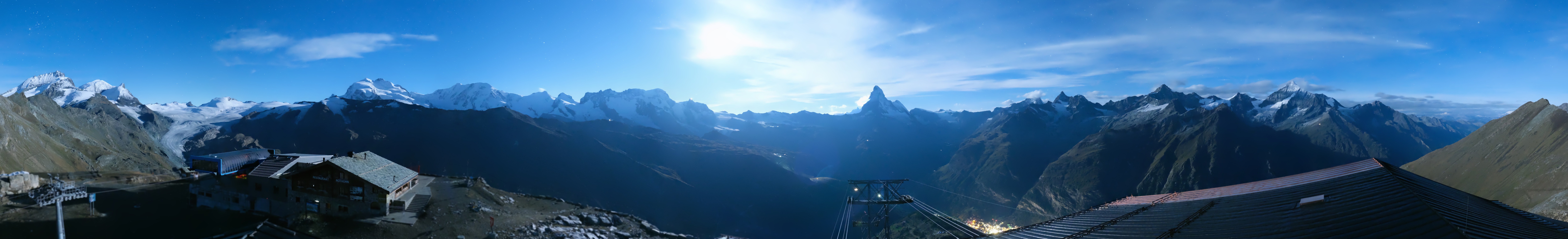 Archived image Webcam Panoramic view from Rothorn