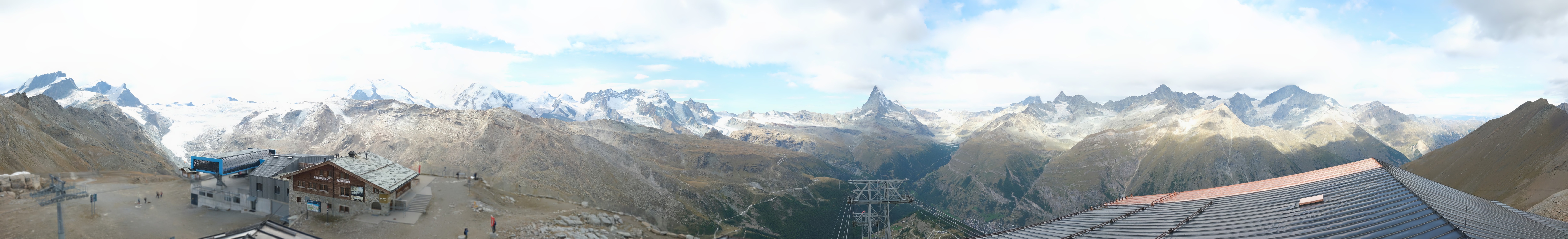 Archiv Foto Webcam Panoramablick vom Rothorn