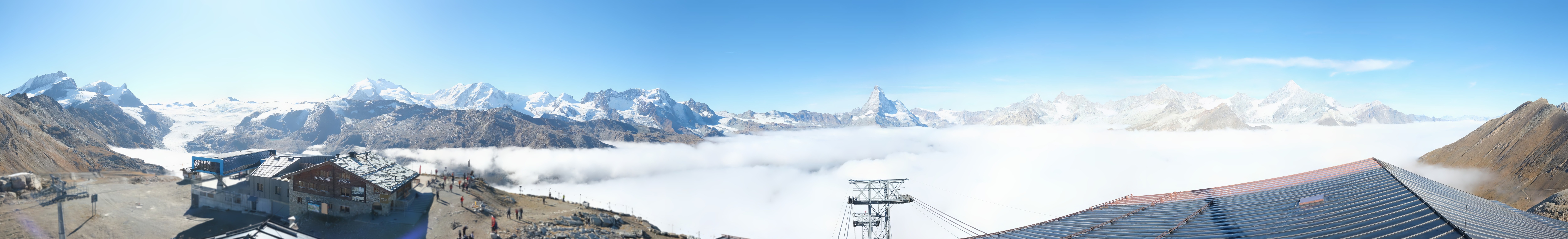 Archiv Foto Webcam Panoramablick vom Rothorn