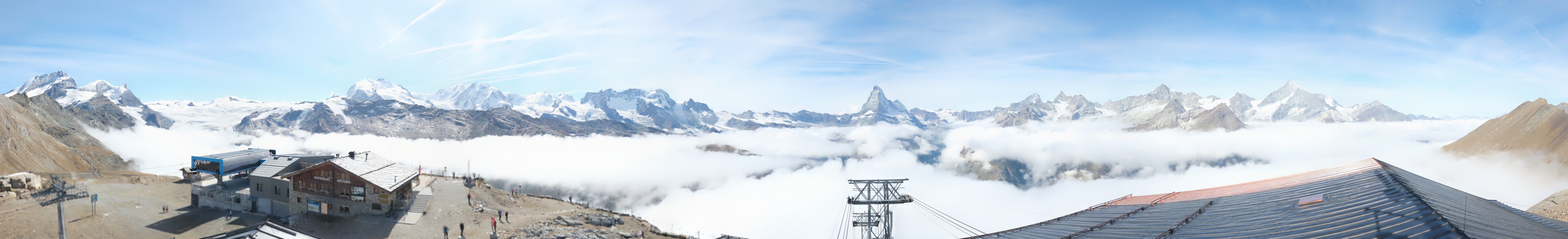 Archiv Foto Webcam Panoramablick vom Rothorn